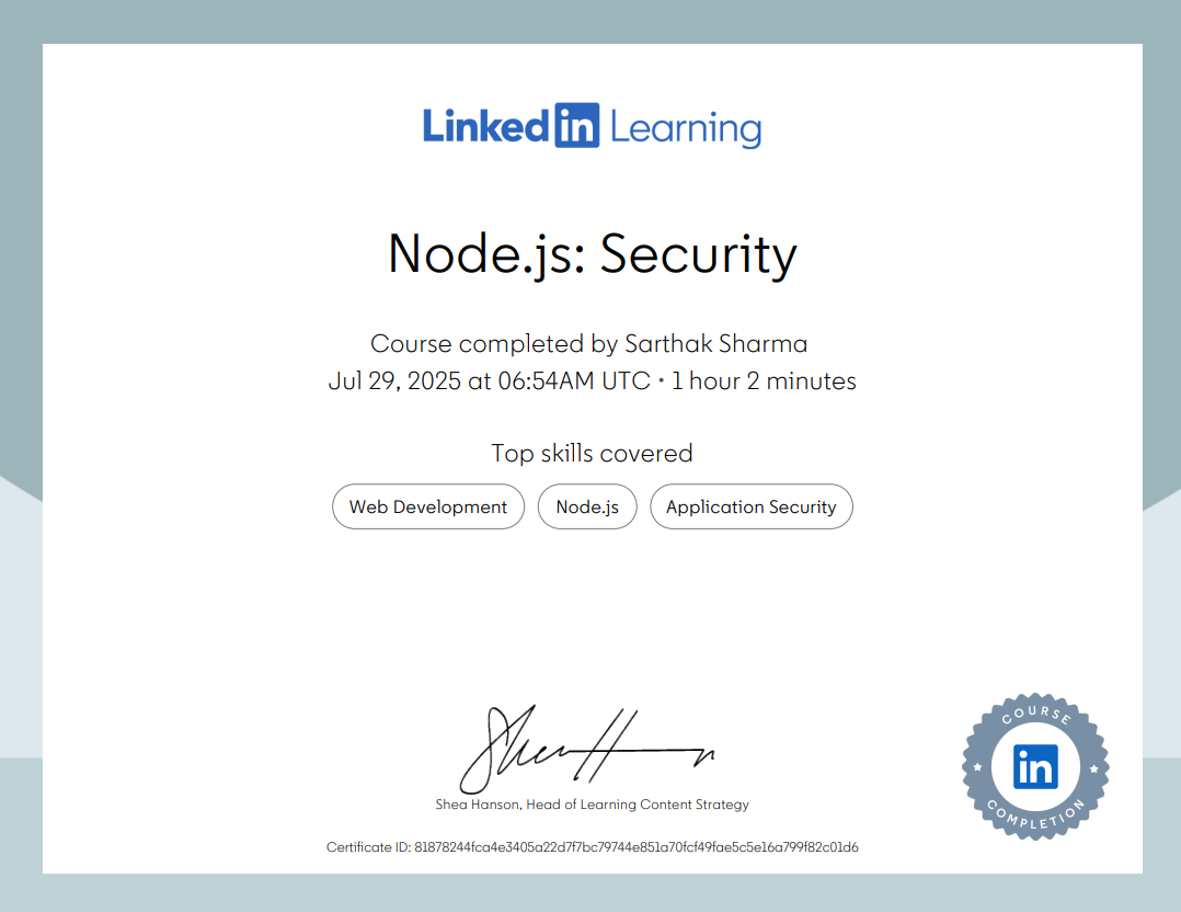 Node.js: Security